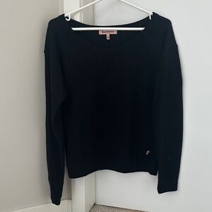JUICY COUTURE Long-Sleeve Black Scoop Neck Sweater (Small)